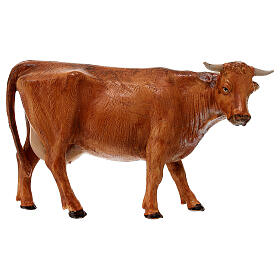 Vaca de pé para presépio Fontanini com figuras altura média 19 cm