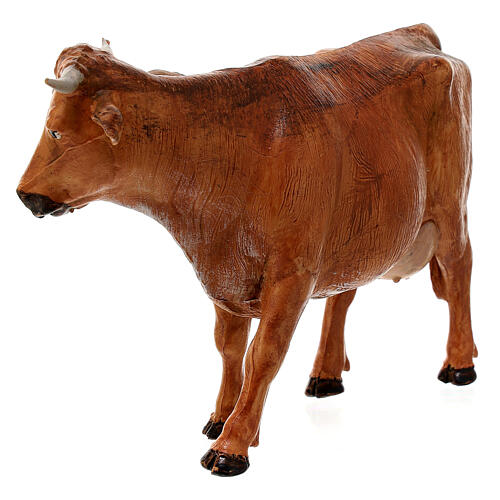 Vaca de pé para presépio Fontanini com figuras altura média 24 cm 3