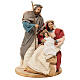 Resin Holy Family statue, hand painted fabric Light of Hope 25 cm s1