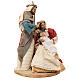 Resin Holy Family statue, hand painted fabric Light of Hope 25 cm s5