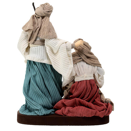 Nativity, resin and fabric on wood base, Country Collectibles, 25 cm 7