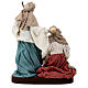 Nativity, resin and fabric on wood base, Country Collectibles, 25 cm s7