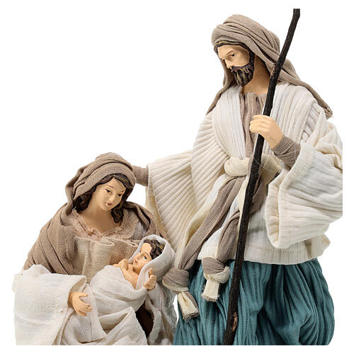 Holy Family statue resin and cloth on wood base Country Collectibles 25 cm 2