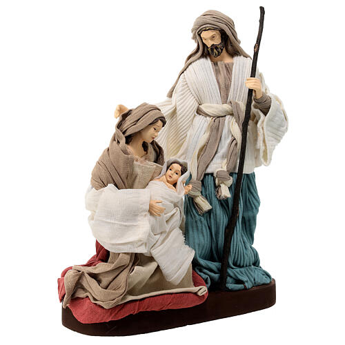 Holy Family statue resin and cloth on wood base Country Collectibles 25 cm 5