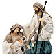 Holy Family statue resin and cloth on wood base Country Collectibles 25 cm s2