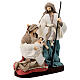 Holy Family statue resin and cloth on wood base Country Collectibles 25 cm s5
