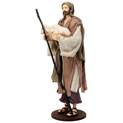 Shepherds, set of 2, resin and fabric, Country Collectibles, 30 cm 6
