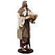 Nativity shepherds 2 pcs assorted resin cloth Country Collectibles 30 cm s8