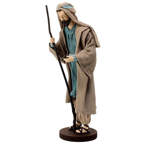 Natividad resina y tela 3 piezas Country Collectibles 30 cm 8