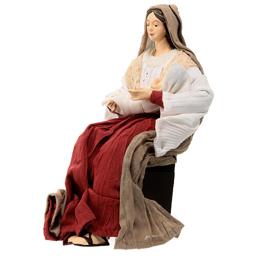 Holy Family statue resin and fabric 3 pc set Country Collectibles 30 cm 6