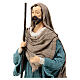 Natività 3 pz resina stoffa asinello base legno Country Collectibles 30 cm s4