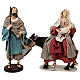 Holy Family statue donkey 3 pcs resin cloth wood base Country Collectibles 30 cm s1