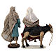 Holy Family statue donkey 3 pcs resin cloth wood base Country Collectibles 30 cm s11