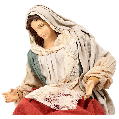 Natività resina e stoffa Country Collectibles 60 cm 3 pz 3
