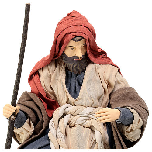 Natività resina e stoffa Country Collectibles 60 cm 3 pz 4