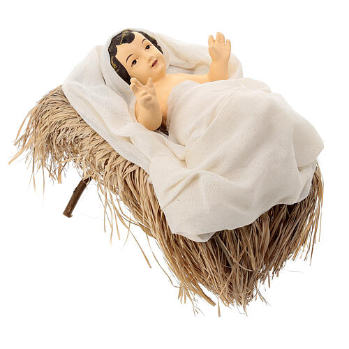 Natività resina e stoffa Country Collectibles 60 cm 3 pz 5