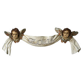 Ángel festón Gloria 160 cm belén Lando Landi EXTERIOR fibra de vidrio ojos cristal