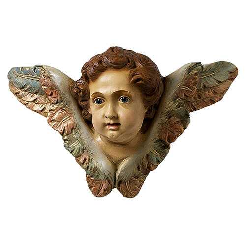 Ángel festón Gloria 160 cm belén Lando Landi EXTERIOR fibra de vidrio ojos cristal 3