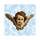 Anges avec bannière Gloria crèche 160 cm Lando Landi fibre de verre yeux cristal POUR EXTÉRIEUR s3