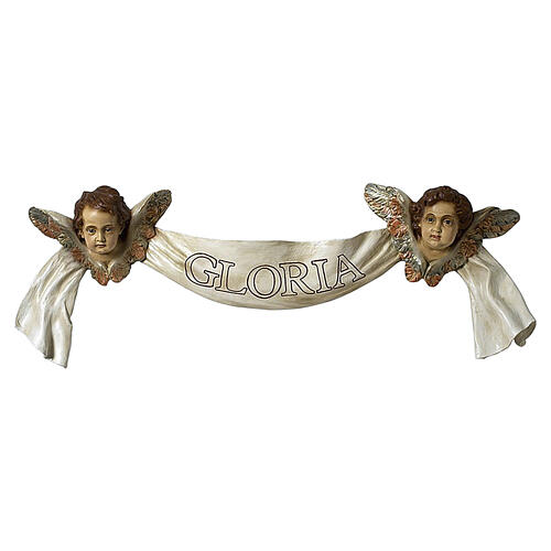 Angeli festone Gloria 160 cm presepe Lando Landi ESTERNO vetroresina occhi cristallo 1