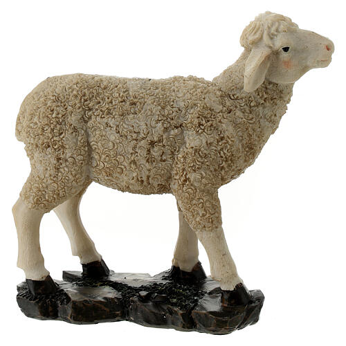 Set 3 pecorelle in resina presepe 30 cm 2