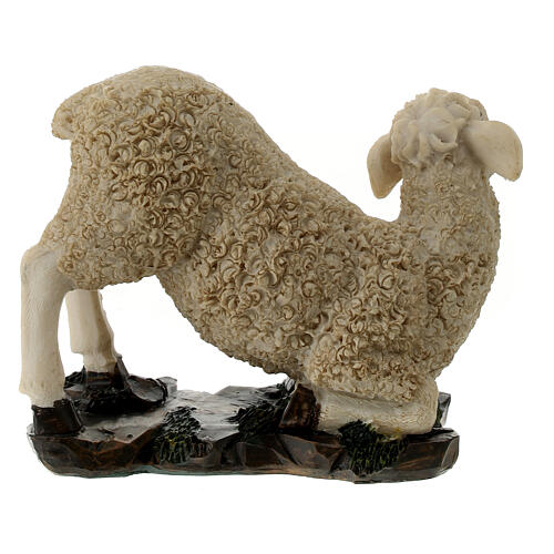 Set 3 pecorelle in resina presepe 30 cm 7