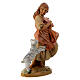 Mujer con cerdito en brazos belén 12 cm Fontanini s3