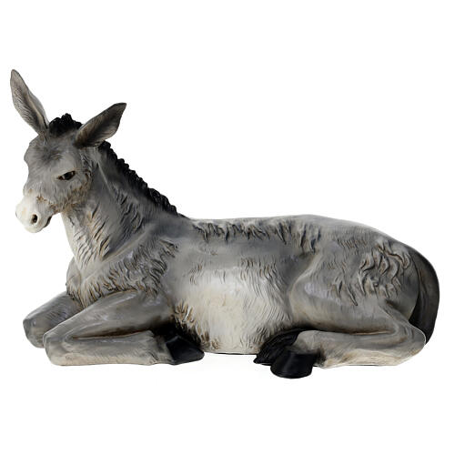 Estatua burro natividad material infrangible 40 cm exterior 1