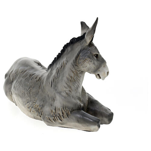 Estatua burro natividad material infrangible 40 cm exterior 5