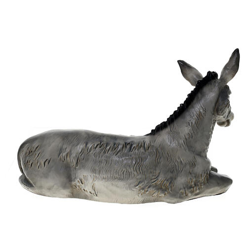 Estatua burro natividad material infrangible 40 cm exterior 7