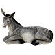 Estatua burro natividad material infrangible 40 cm exterior s1