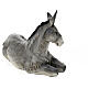 Estatua burro natividad material infrangible 40 cm exterior s5