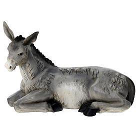 Statua asino natività materiale infrangibile 40 cm esterno
