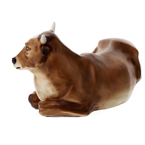 Ox statue for outdoor Nativity Scene of 40 cm, indistructible material 5
