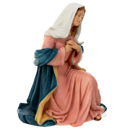 Muttergottes, Statue, aus bruchfestem Material, für 40 cm Krippe, AUßEN 5