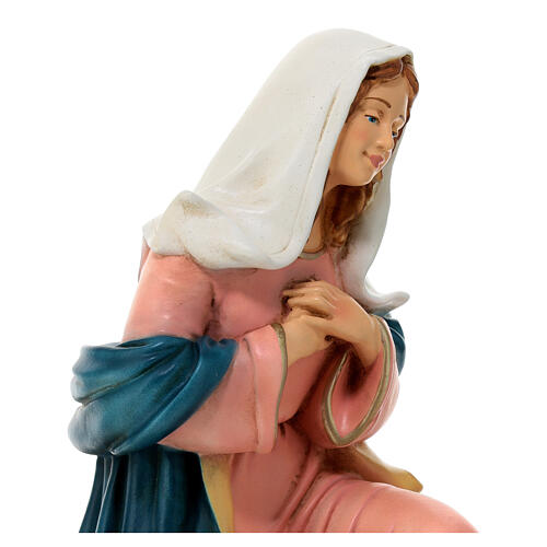 Estatua Virgen Natividad material infrangible 40 cm exterior 4