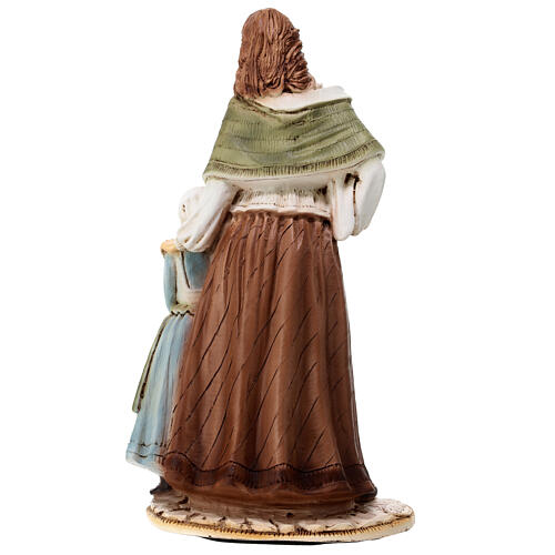 Pastorinha com menina Natividade matéria inquebrável para presépio de 40 cm no exterior 5