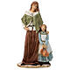 Shepherdess statue with child unbreakable material 30 cm outdoor s1
