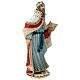 Wise man with gold statue for outdoor Nativity Scene of 30 cm, indistructible material s5