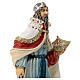 Wise man with gold statue for outdoor Nativity Scene of 30 cm, indistructible material s6