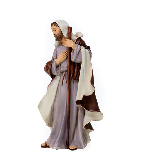 St Joseph for outdoor Nativity Scene of 40 cm, indistructible material 3