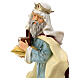 Wise Man offering gold statue for outdoor Nativity Scene of 40 cm, indistructible material s4