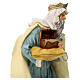Wise Man offering gold statue for outdoor Nativity Scene of 40 cm, indistructible material s6