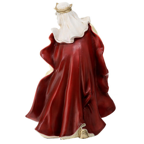 Re Magio con oro statua natività materiale infrangibile 40 cm esterno 8