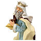 Three Kings statue with gold nativity statue unbreakable material 40 cm outdoor s4