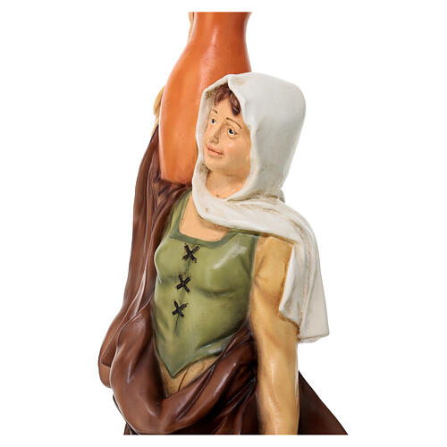 Frau mit Amphore, Statue, aus bruchfestem Material, für 40 cm Krippe, AUßEN 4