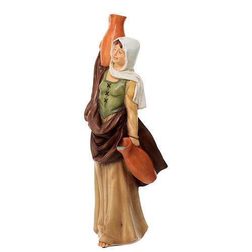 Woman with a jar, statue for outdoor Nativity Scene of 40 cm, indistructible material 3