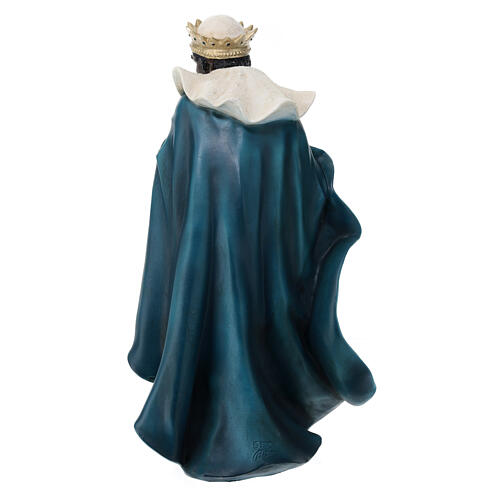 Statua Re magio con incenso materiale infrangibile 40 cm esterno 9