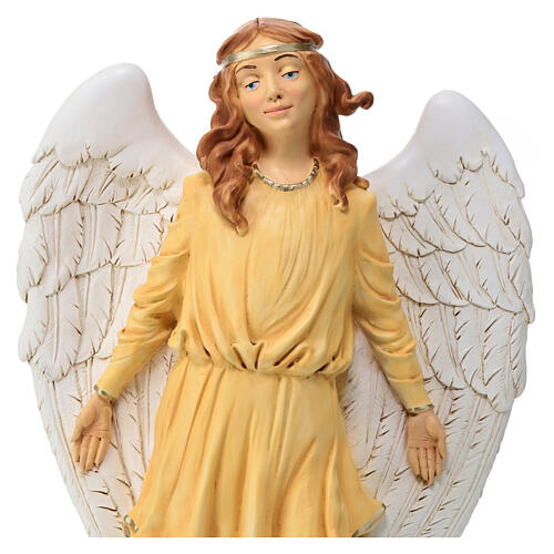 Stehender Engel, Statue, aus bruchfestem Material, für 40 cm Krippe, AUßEN 2