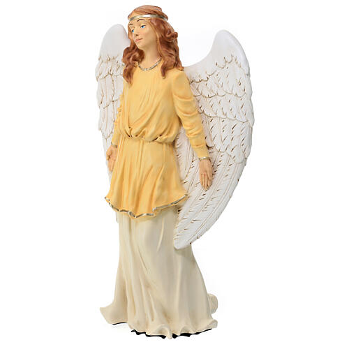 Stehender Engel, Statue, aus bruchfestem Material, für 40 cm Krippe, AUßEN 3